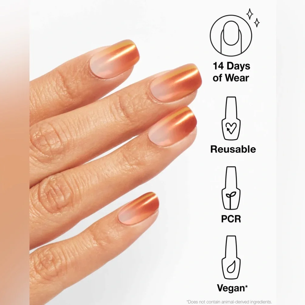 OPI XPress/On Gel-Like Manicure - Vibrant Orange - Picture 2 of 10